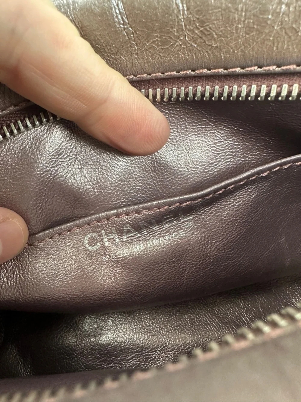 Quilted Chanel Metallic Pink Chain Mini Shoulder Bag